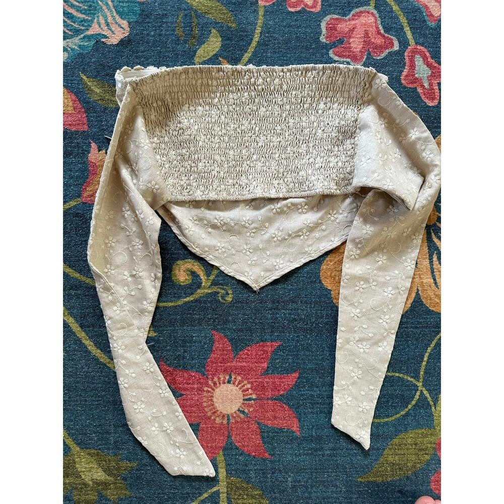 NWOT Altar'd State Strapless Embroidered Hankerchief Tank Size Medium - Picture 3 of 4